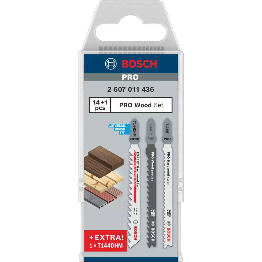 Assortiment 15 lames bois réf. 2 607 011 436 Bosch